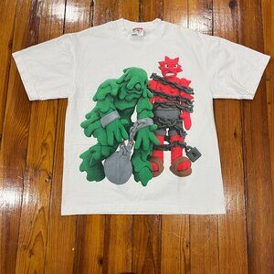 Spooky Woods Madhouse Prisoner T-Shirt White Men's Size Small Made In USA